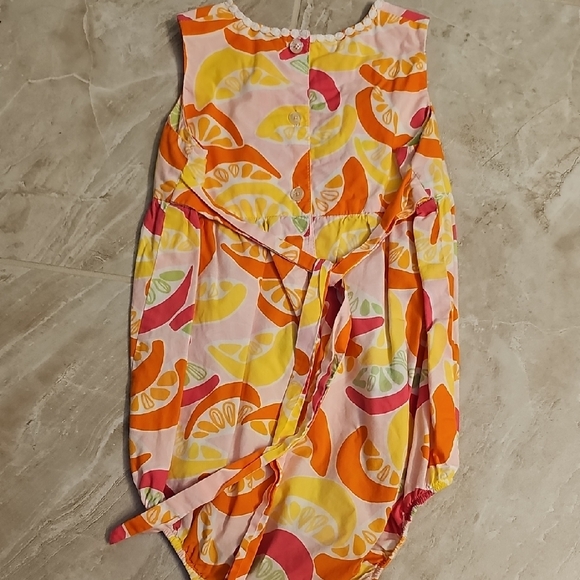 Colorful Citrus Print Baby Romper - Picture 3 of 3